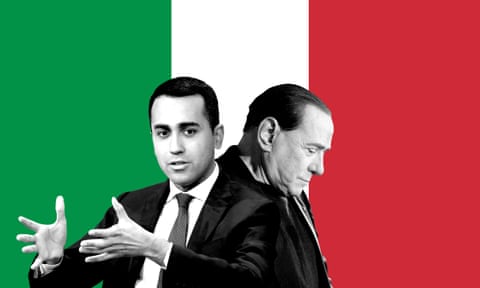 Luigi Di Maio and Silvio Berlusconi