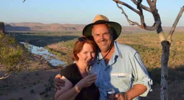 Kate Woods with her husband Roger