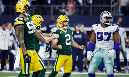 Green Bay Packers Beat Dallas Cowboys On Final Play In Nfl Playoff Thriller Nfl The Guardian