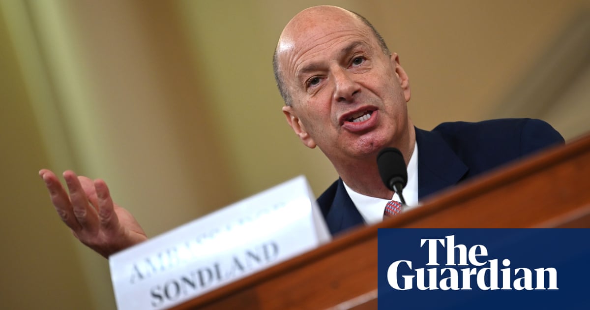 Sondland's bombshell testimony blows holes in Trump's Ukraine defence