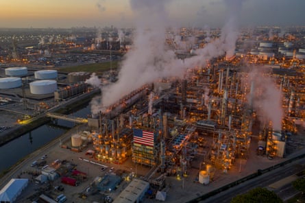 an oil refinery