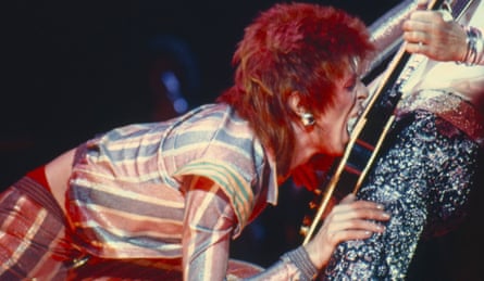 Various<br>Mandatory Credit: Photo by Ilpo Musto / Rex Features (109350z) David Bowie and Mick Ronson - David Bowie in concert at Hammersmith Odeon, London, Britain, 1973 Various