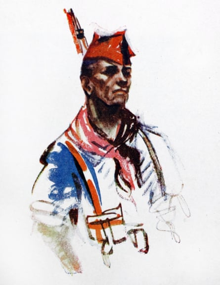 Sim witnessed the first fierce clashes … sketch of an anarchist militia soldier.