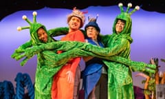 From left …  Felicia Akin-Tayo, Tom Capper, Andrea Sadler and Robert Penny in The Smeds and the Smoods.