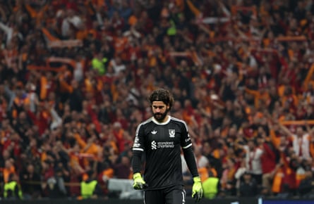 Alisson was forced to make an early exit in Istanbul and will now miss Saturday’s trip to Chelsea