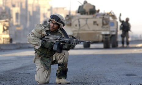 A US soldier in Baghdad in August 2004. 