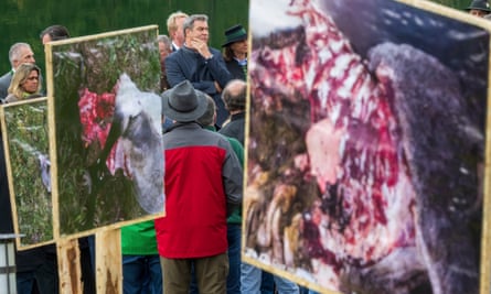 Bavaria’s governor, Markus Söder attends a farmers’ meeting in Oberaudorf, Germany