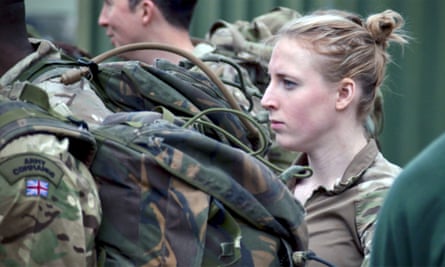 Donna, training to become one of the first female commandos, in Commando: Britain’s Ocean Warriors.