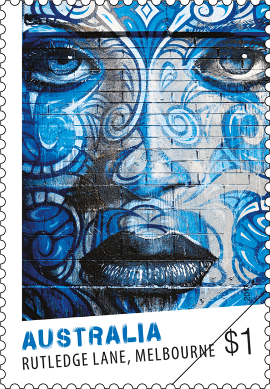 2017 Street Art - Rutledge Lane Stamp