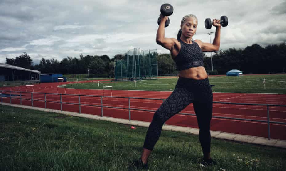 Jenny Stoute, a former Olympian and Gladiator, who adapted her fitness regime when the menopause started