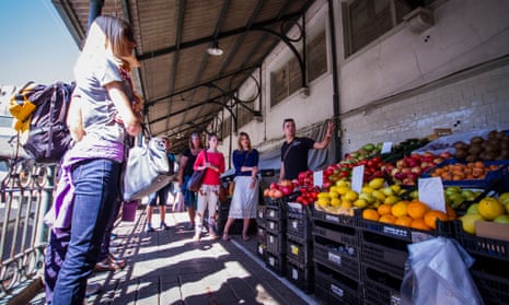 Market moment … Taste Porto’s tour takes in the city’s Mercado do Bolhão.