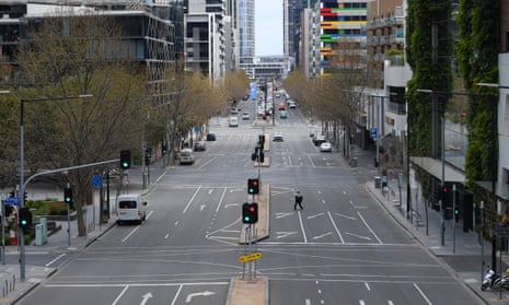 A near-empty street during peak hour in Melbourne. Each year an average of 17 children die from unintentional injuries across Victoria. Eight have died in the last two months during the state’s coronavirus lockdown. 