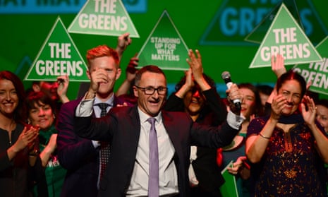 Greens Leader Senator Richard Di Natale at the Green’s 2016 election night party