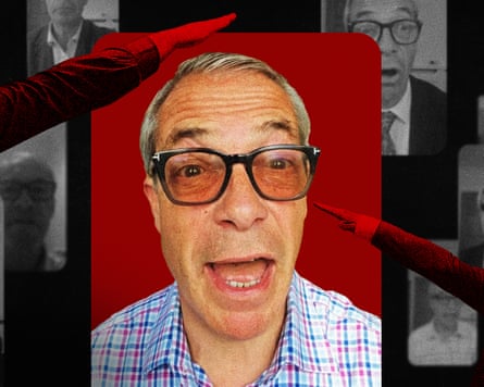 A screengrab of one of Nigel Farage's Cameo videos