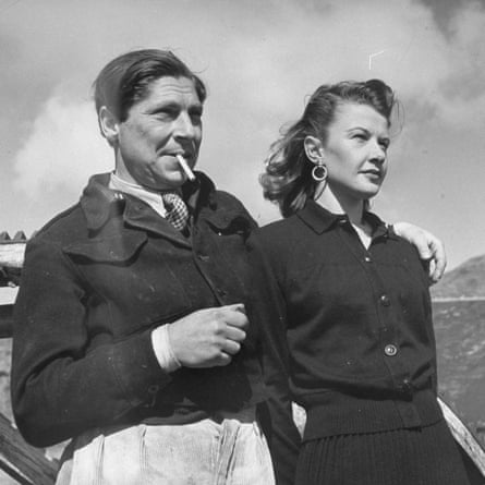 Arthur Koestler in 1947 with Mamaine Paget