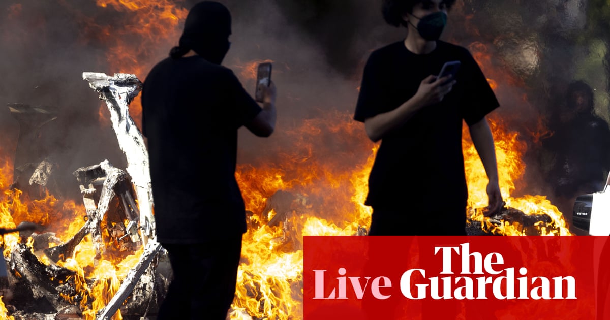 Los Angeles protests: California governor says marines not political pawns' as Donald Trump deploys more National Guard troops live