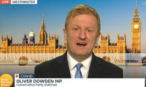 Oliver Dowden, le président du parti conservateur, à l'émission Good Morning Britain d'ITV ce matin.