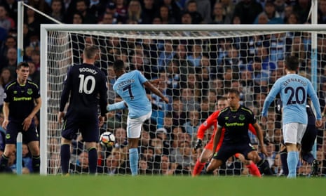 Manchester City’s Raheem Sterling scores to make it 1-1