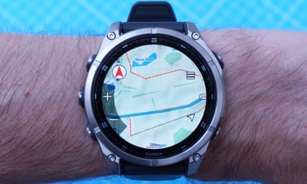 A map of Bushy Park on the Garmin Fenix 8.