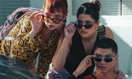 Chloe Hayden, Ayesha Madon and James Majoos in Heartbreak High.