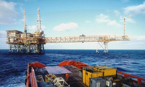 An oil platform in the Timor Sea. 
