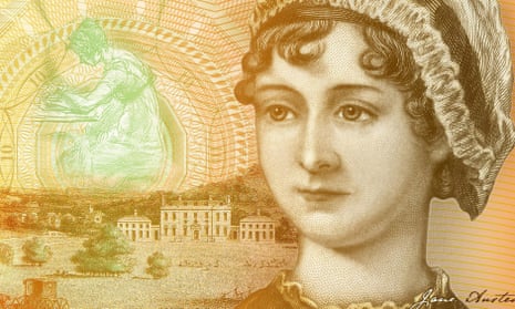 A detail from the new £10 featuring Jane Austen.