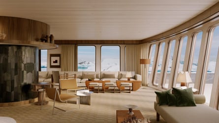A cruise ship lounge room