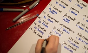 The ritual of learning French verbs is becoming a thing of the past for British pupils, as fewer and fewer take languages for GCSE