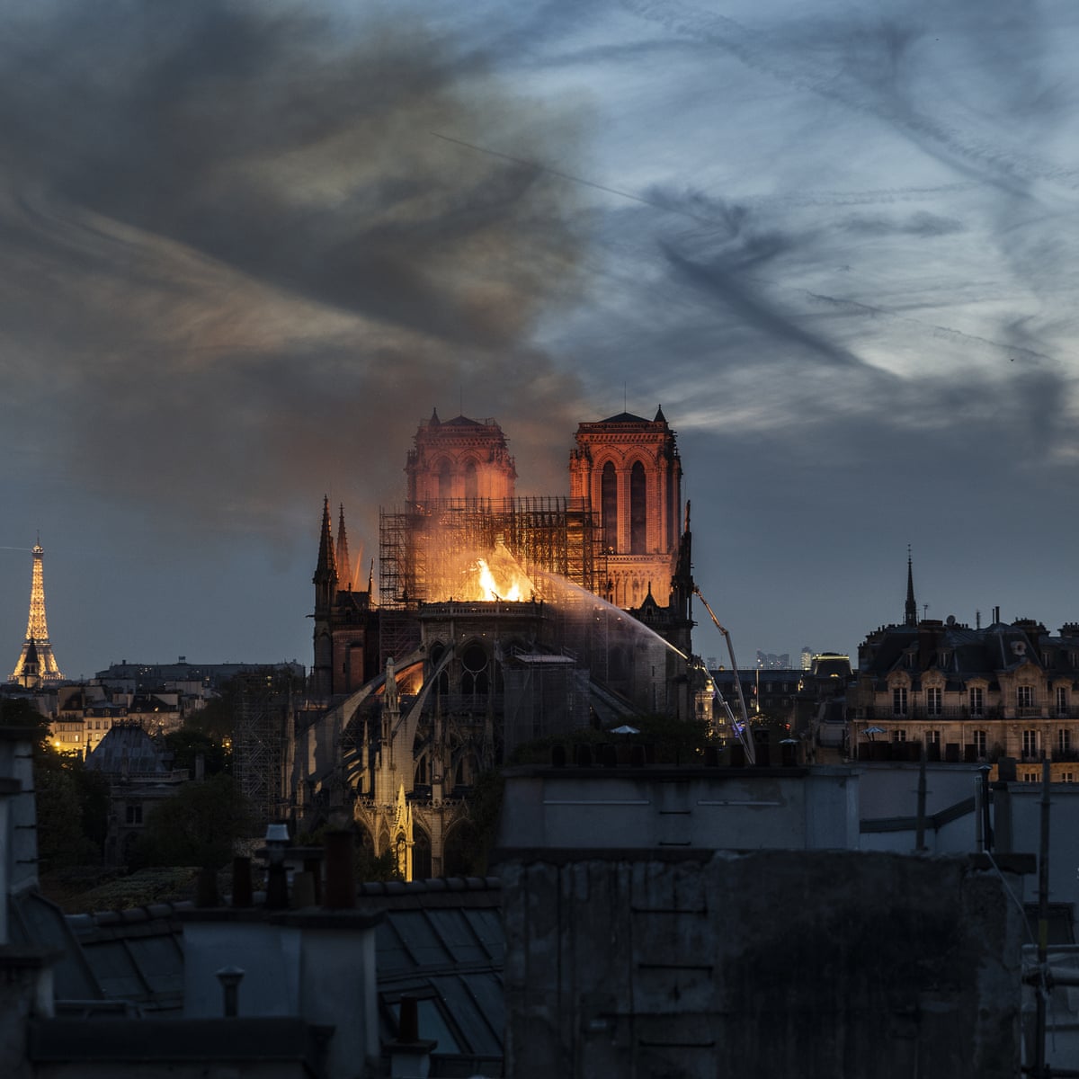 Notre Dame Fire Macron Pledges To Rebuild Devastated Paris Cathedral World News The Guardian