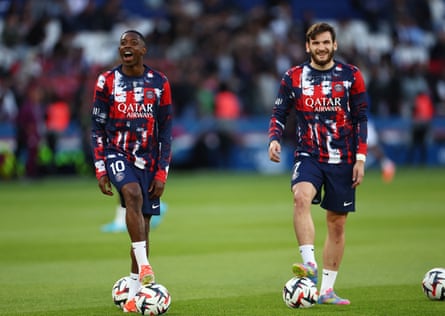 Ousmane Dembélé and Khvicha Kvaratskhelia
