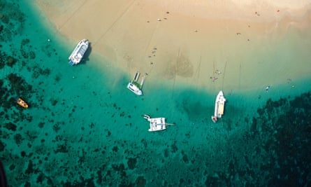 Ningaloo Reef Marine Park is a popular tourist spot in Western Australia.
