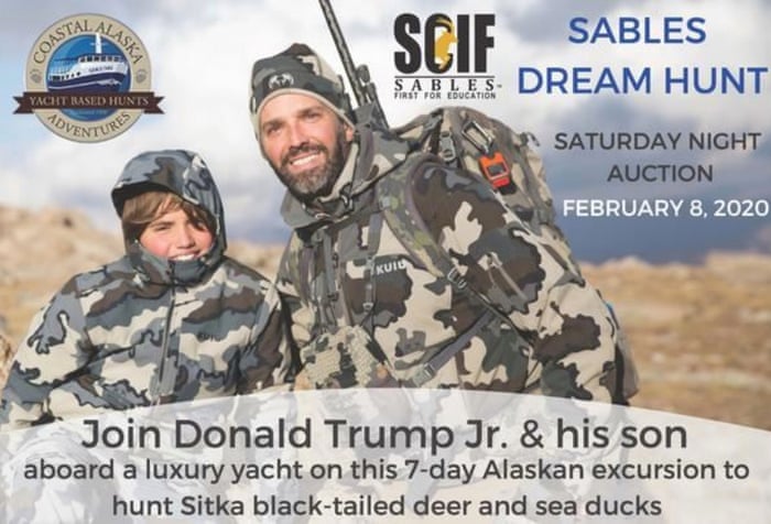 Trophy Hunting Event To Auction Dream Hunt With Donald Trump Jr Donald Trump Jr The Guardian