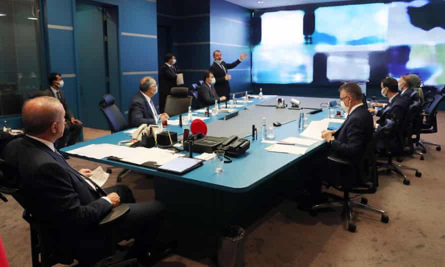 Prezydent Erdogan na konferencji prasowej w Ankarze na temat pożarów lasów w Turcji