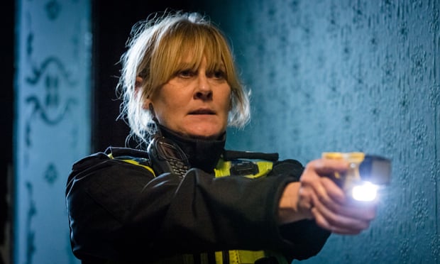 Sarah Lancashire as Catherine Cawood in Happy Valley, winner of best drama series. 
