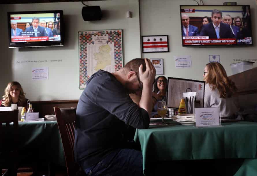 A bar in Washington DC held a viewing party on Wednesday.