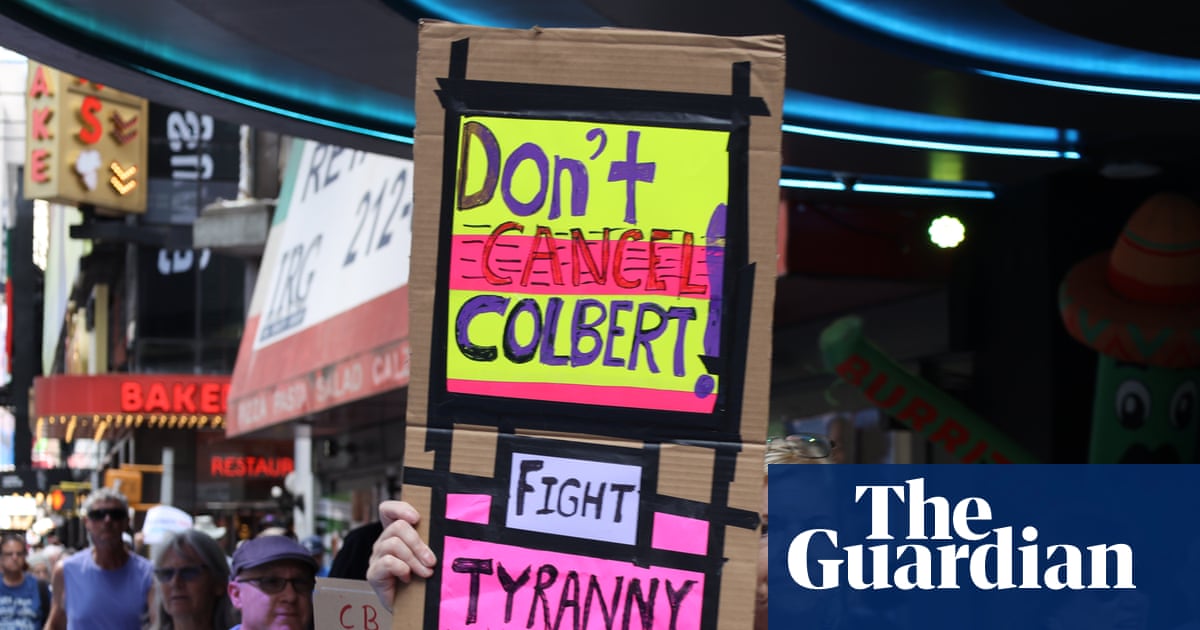 ‘Save Colbert’ rally in New York City touts petition signed by 250,000 people