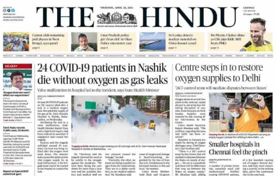 World S Worst Outbreak What India S Papers Say As Coronavirus Crisis Toll Mounts India The Guardian World S Worst Outbreak What India S Papers Say As Coronavirus Crisis Toll Mounts India The Guardian
