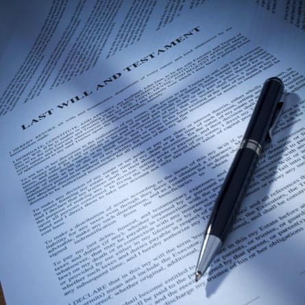 A cross shape shadow over will to be signed