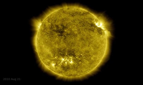 A shot from Nasa’s video, which shows the major changes the sun undergoes during a solar cycle, an approximately 11-year period which sees the sun’s north and south poles flip