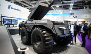 A Rheinmetall Mission Master XT at the Defence and Security Equipment International exhibition at ExCel in September in London, England.