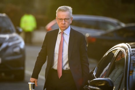 Michael Gove arriving at the Covid inquiry this morning.