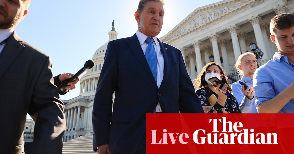 Manchin says he ‘can’t support’ $3.5tn reconciliation package – live – The Guardian