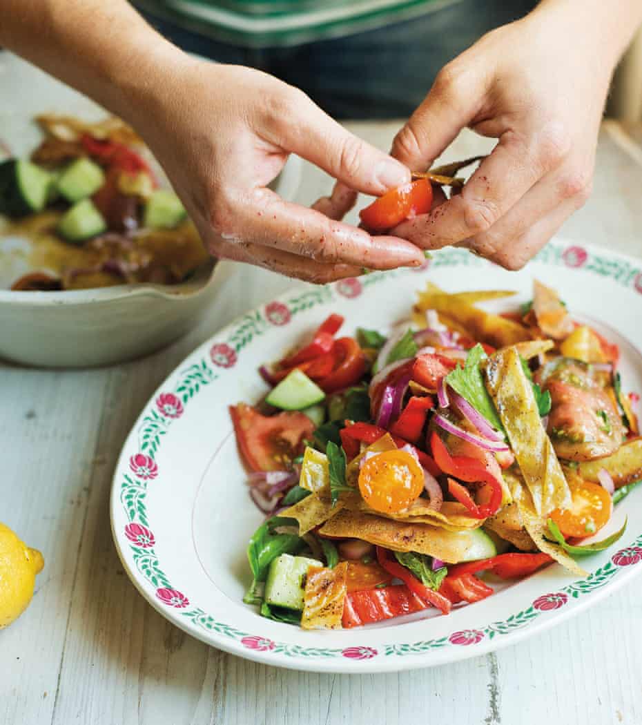 Tom Hunt S Fattoush Recipe How To Turn Stale Pitta Into Dinner Food The Guardian