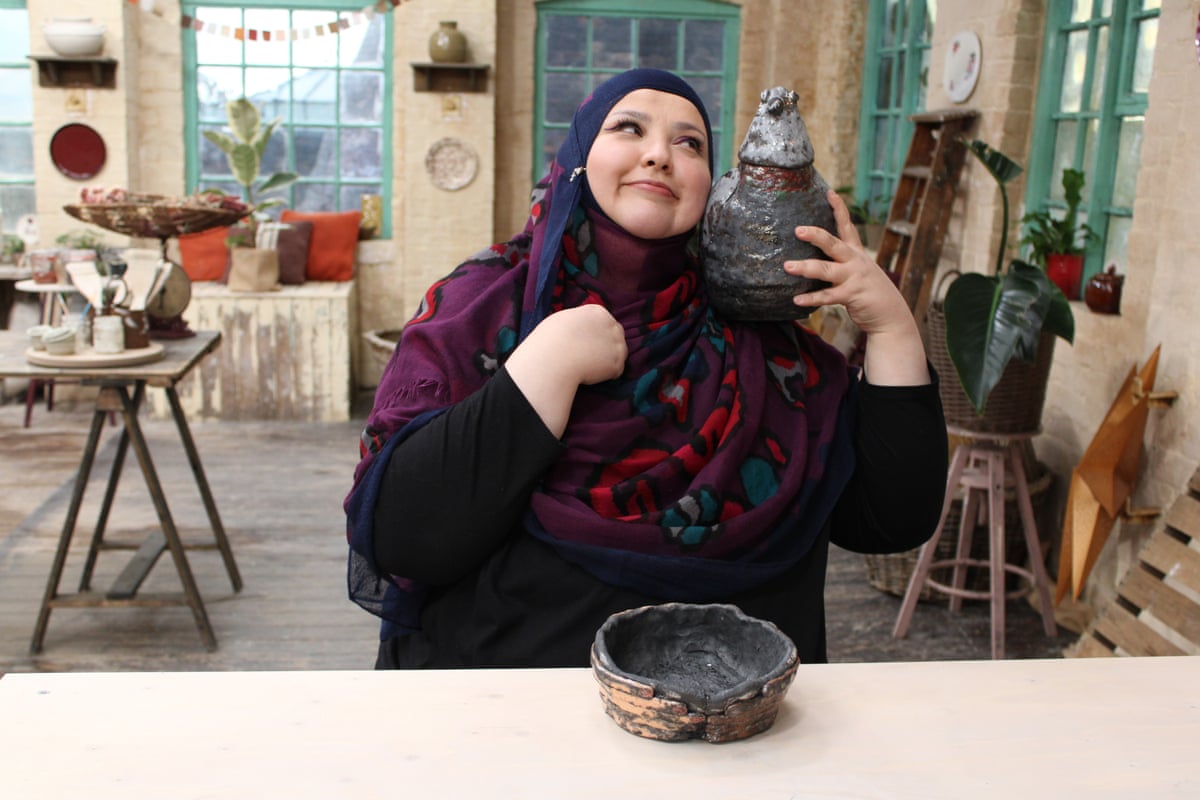 Fatiha El-Ghorri on The Great Celebrity Pottery Throw Down on .