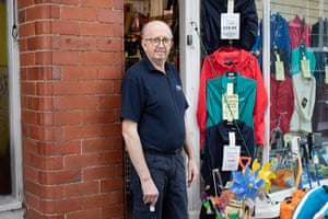 Alec Gourlay stands outside his shop as he prepares for next week.