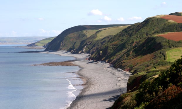 The coastline at Peppercombe in North Devon