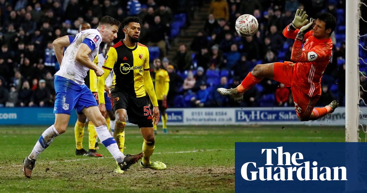 Tranmere’s Paul Mullin sends Watford crashing out after marathon Cup tie