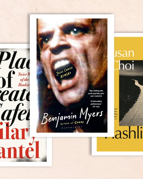 Covers of A Place of Greater Safety, Jesus Christ Kinski, and Flashlight