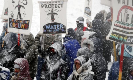 Two days of blizzard dumped a fresh blanket of snow at Standing Rock.