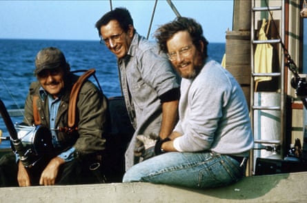 Robert Shaw, Roy Schieder and Richard Dreyfuss in Jaws